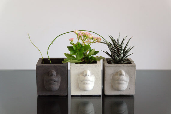 etsy - ConcWoodStreet - betonový květináč