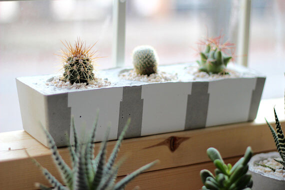 etsy - EMSAYstudio - betonový květináč 2
