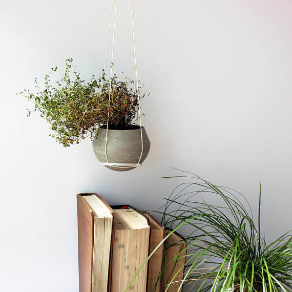 etsy -MaumaiStudio - betonový květináč